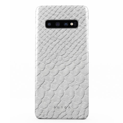 Glacial Desert - White Snakeskin Samsung Galaxy S10 Plus Case 1