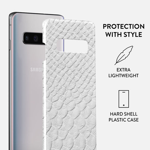 Glacial Desert - White Snakeskin Samsung Galaxy S10 Plus Case 2