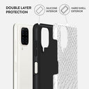 Glacial Desert - White Snakeskin Samsung Galaxy A12 4G Case 6