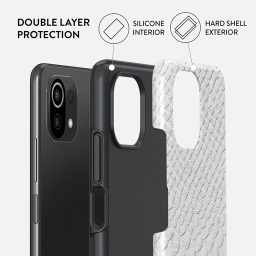 Glacial Desert - White Snakeskin Xiaomi Mi 11 Lite 4G / 5G Case 2