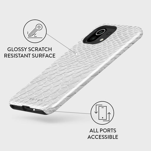 Glacial Desert - White Snakeskin Xiaomi Mi 11 Lite 4G / 5G Case 3