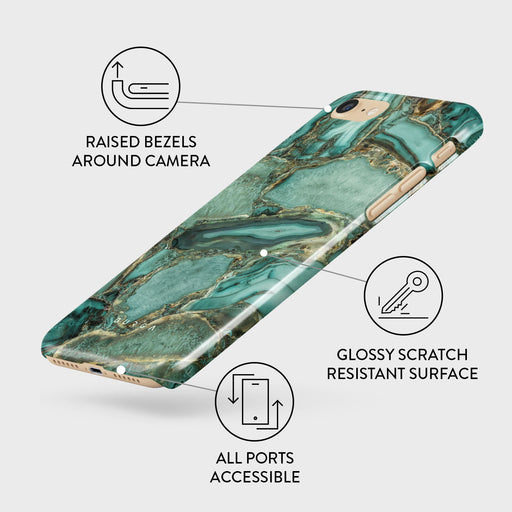 Ubud Jungle - Turquoise iPhone SE (2020) Case 3
