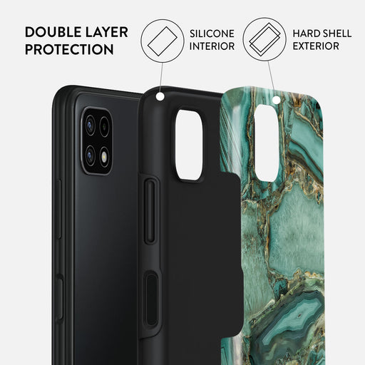 Ubud Jungle - Turquoise Samsung Galaxy A22 5G Case 2
