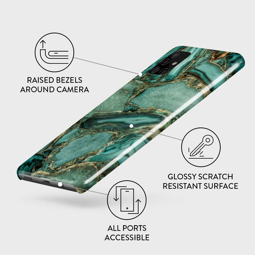 Ubud Jungle - Turquoise Samsung Galaxy A71 4G Case 3