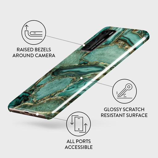 Ubud Jungle - Turquoise Huawei P40 Case 3