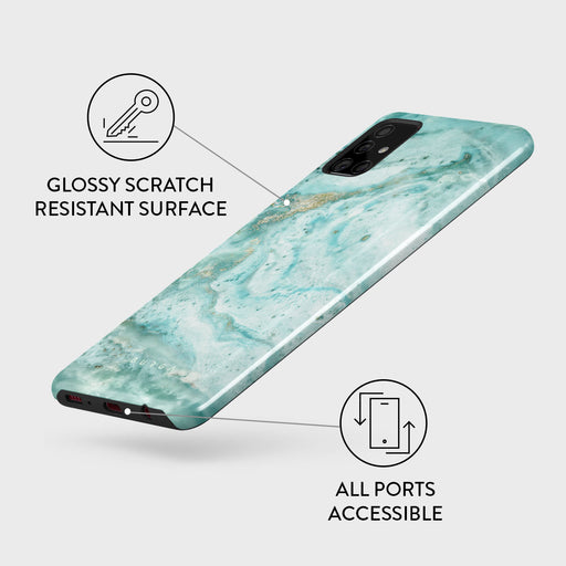 Uluwatu Waves - Teal Samsung Galaxy A71 4G Case 7