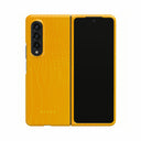 Canary Yellow - Snake Skin Samsung Galaxy Z Fold 3 Case 1