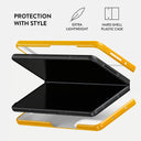 Canary Yellow - Snake Skin Samsung Galaxy Z Fold 3 Case 2