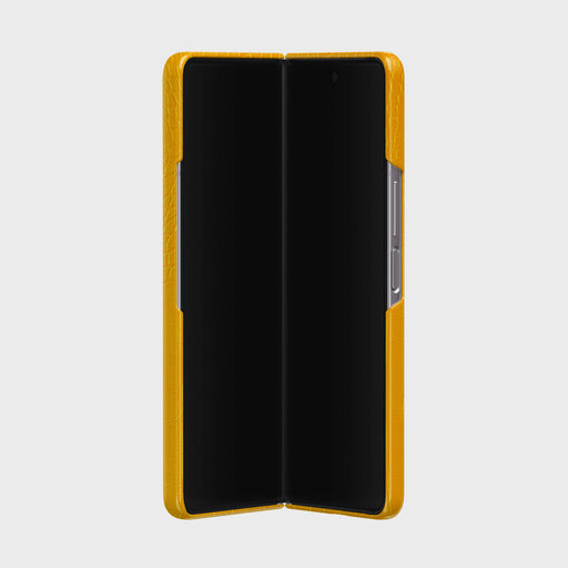 Canary Yellow - Snake Skin Samsung Galaxy Z Fold 3 Case 5
