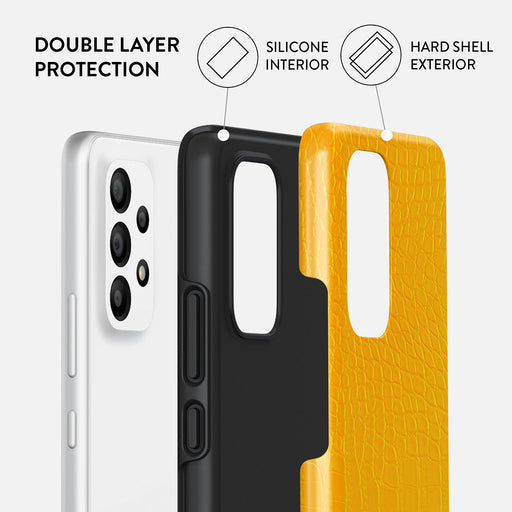 Canary Yellow - Snake Skin Samsung Galaxy A33 Case 2