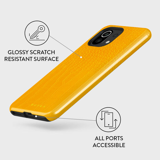 Canary Yellow - Snake Skin Xiaomi 11 Lite 5G NE Case 3