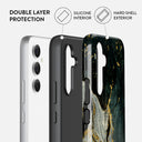 Northern Lights - Marble Samsung Galaxy A54 Case 2