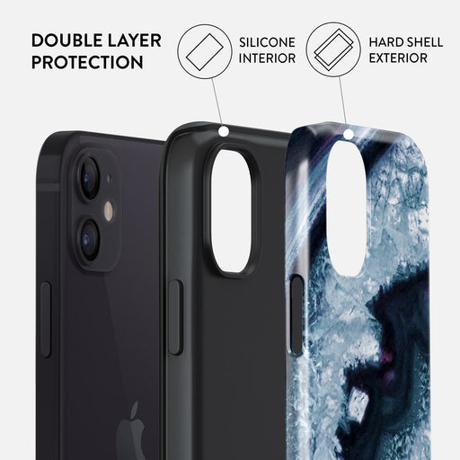 Frozen Lake - Gray Marble iPhone 12 Mini Case 6