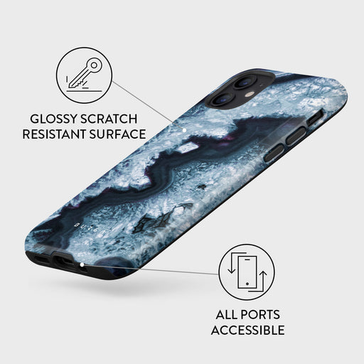 Frozen Lake - Gray Marble iPhone 12 Mini Case 7