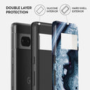 Frozen Lake - Gray Marble Google Pixel 7a Case 2