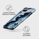 Frozen Lake - Gray Marble Google Pixel 7a Case 3