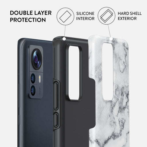 White Winter - Classy Marble Xiaomi 12 Pro Case 2