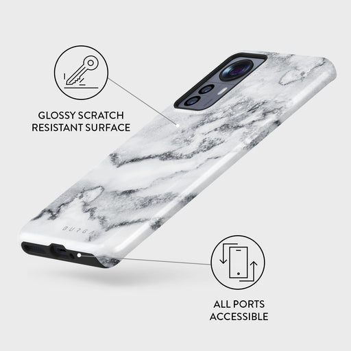 White Winter - Classy Marble Xiaomi 12 Pro Case 3